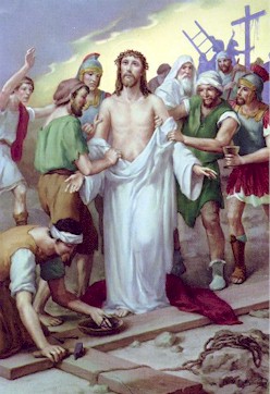 way of the cross - station 10 
