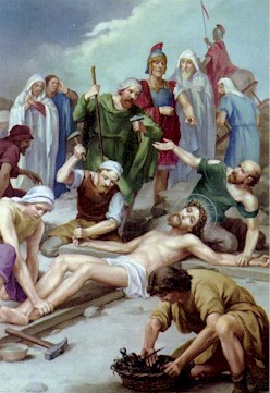 way of the cross - station 11