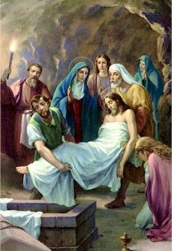way of the cross - station 14 