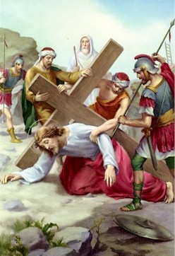 way of the cross - station 7